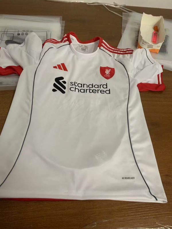 25/26 Liverpoo  Away White Fans 1:1 Quality Soccer Jersey