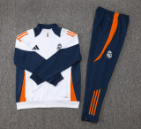 Real Madrid White Training Tracksuit 1:1 Quality Training Jersey 24/25