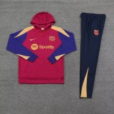 Barcelona Hooded Long Sleeved Red 1:1 Training suit 24/25