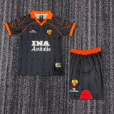 Roma Away Kids  Retro 1:1 Quality Soccer Jersey 1999/2000