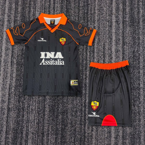 Roma Away Kids Retro 1:1 Quality Soccer Jersey 1999/2000