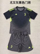 Juventus Goalkeeper Dark Gray Kids Kits 1:1 Quality Soccer Jersey 25/26 Juventus Goalkeeper Dark Gray Kids Kits 1:1 Quality Soccer Jersey 25/26