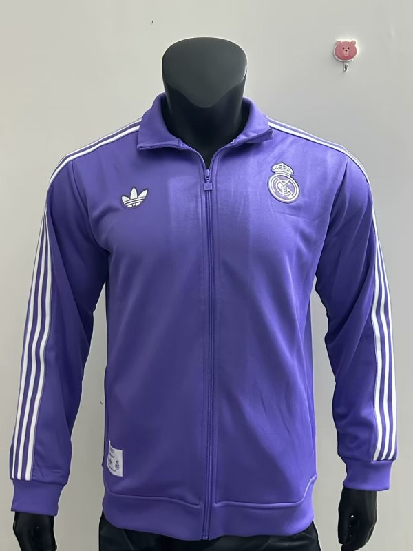 Real Madrid Purple Jacket Tracksuit Retro Player 1:1 Quality 25/26
