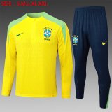 Brazil Training Yellow 1:1 Quality Training Jersey 24/25