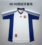 Spain Away Fans 1:1 Quality Retro Soccer Jersey 1998/1999