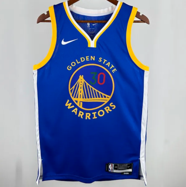 Warriors CURRY #30 Blue 1:1 Quality NBA Jersey 24/25