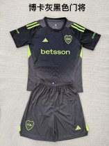 Boca Black goalkeeper Kids 1:1 Quality Soccer Jersey 25/26 Boca Black goalkeeper Kids 1:1 Quality Soccer Jersey 25/26
