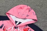 Paris Hooded long sleeved Pink 1:1 Training suit 24/25