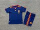 Spain Away Kids Kits  Retro 1:1 Quality Soccer Jersey 2010