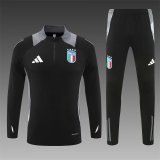 Italy Training  Black 1:1 Quality Training Jersey 24/25