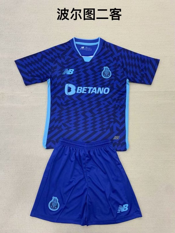 Porto Third Kids 1:1 Quality Soccer Jersey 24/25