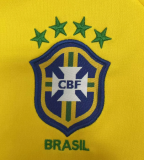 Brazil Home Long Sleeve Fans Retro  1:1 Quality  Soccer Jersey 2002