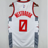 Rockets WESTBROK #0 White City Edition  1:1 Quality NBA Jersey 2020