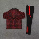 Manchester United Training  Red  And Black  1:1 Quality Training Jersey 24/25