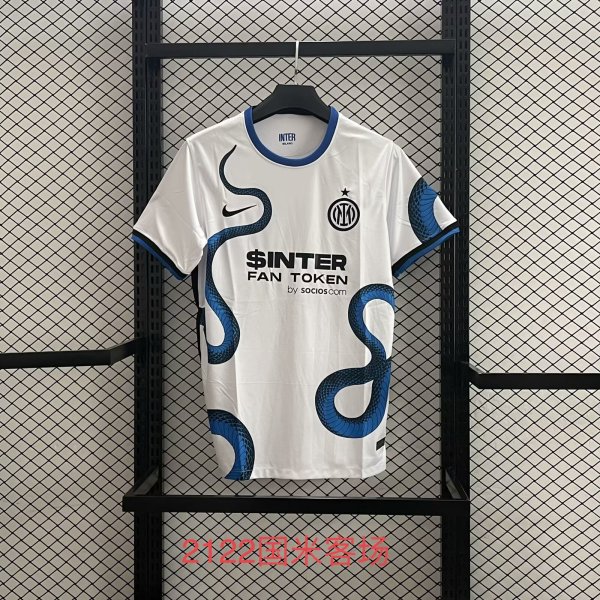 Inter Milan  Away Fans 1:1 Retro Soccer Jersey 21/22