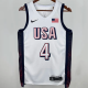 Team USA CURRY #4 White 1:1 Quality  NBA Jerseys 2025