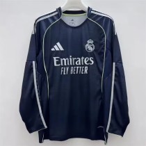 Real  Madrid  Long sleeves Away Fans 1:1 Quality Soccer Jersey 25/26