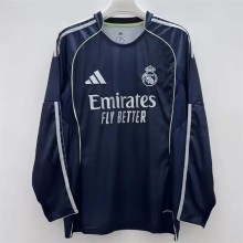 Real  Madrid  Long sleeves Away Fans 1:1 Quality Soccer Jersey 25/26