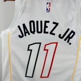 Miami Heat JAQUEZ JR. #11 White  City Edition 1:1  Quality NBA Jersey 24/25