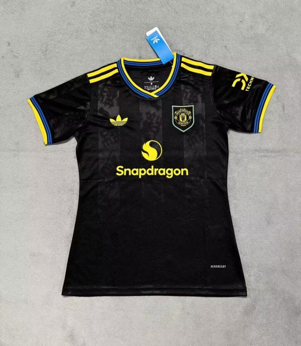 Manchester United Third Women Fans 1:1 Quality Soccer Jersey 25/26