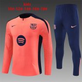 Barcelona Kids Orange Pink Player Version 1:1 Quality Training Jersey 24/25