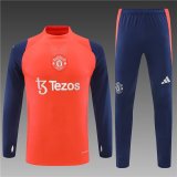 Manchester United Orange Red Player 1:1 Quality Training Jersey 24/25