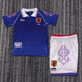 Japan Home Kids Retro 1:1 Quality  Soccer Jersey 1998