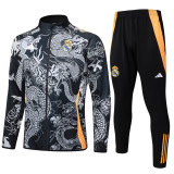 Real Madrid Black Training Tracksuit 1:1 Quality Training Jersey 24/25