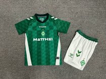 Werder Bremen Home Kids 1:1 Quality Soccer Jersey 24/25（云达不来梅）
