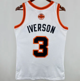 Nuggets IVERSON #3 White  Retro  热压 1:1 Quality NBA Jersey 2006/2007