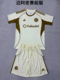 Inter Miami Pre match uniform Kids 1:1 Quality  Soccer Jersey 25/26
