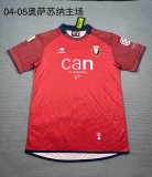Osasuna Home Red Fans Retro  1:1 Quality Soccer Jersey 2004/2005