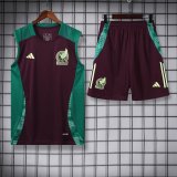 Mexico  Wine Red And Green  1:1 Quality Training Vest（A-Set）24/25