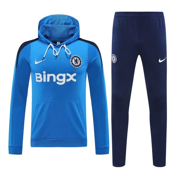 Chelsea Hooded Long Sleeved Blue 1:1 Training suit 24/25