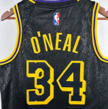 Lakers ONEAL #34  Black 1:1 Quality NBA Jersey 24/25