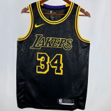 Lakers ONEAL #34  Black 1:1 Quality NBA Jersey 24/25