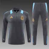 Argentina Training Gark Grey 1:1 Quality Training Jersey 24/25