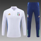 Italy Training Suit White 1:1 Quality Training Jersey 24/25