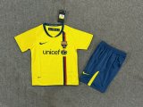 Barcelona Away Kids 1:1 Retro  Soccer Jersey 2008/2009