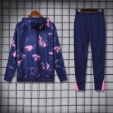 Paris Hooded long sleeved Blue 1:1 Training suit 24/25