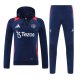 Manchester United Hooded Long Sleeved Blue 1:1 Training suit 24/25