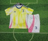 24/25 Juventus Away Kids Kits 1:1 Quality Soccer Jersey