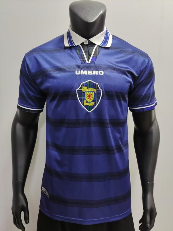 Scotland Home Fans 1:1 Quality Retro Soccer Jersey 1998/2000