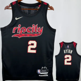 Trail Blazers AYTON #2 Black City Edition 1:1 Quality NBA Jersey 24/25