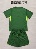 USA  Green Goalkeeper 1:1  Kids Soccer Jersey 25/26