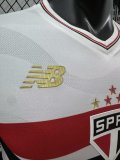 Sao Paulo Home Player 1:1 Quality Soccer Jersey 25/26
