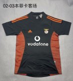 SL Benfica  Away Fans Retro  1:1 Quality Soccer Jersey 2002/2003