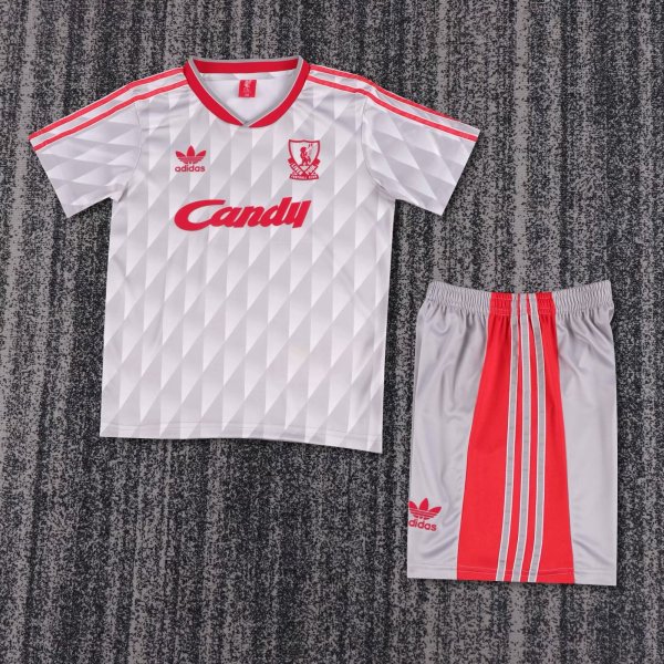 Liverpool Away Kids Retro 1:1 Quality Soccer Jersey 21989/1991