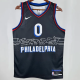 76ers MAXEY #0 Sapphire Blue City Edition  1:1 Quality NBA Jersey 热压 2021