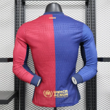 Barcelona  Home Long Sleeved  PLayer  1:1 Quality Soccer Jersey 24/25